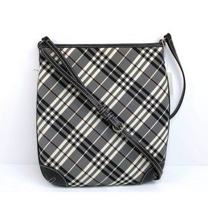 Burberry Black and white Check Crossbody Bag